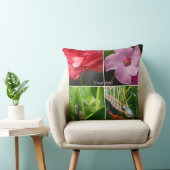 花と花の熱帯性小さな木のカエル葉 クッション (椅子)