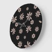 花と花びら14 ラージ壁時計 (傾斜)