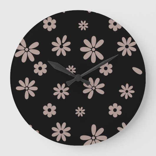 花と花びら14 ラージ壁時計 (正面)