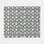 花と花びら2 フリースブランケット (正面(横))