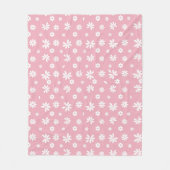 花と花びら3 フリースブランケット (正面)