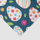 花と花を飾るイースター離れ卵 薄葉紙 (詳細)