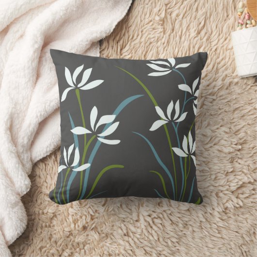 花と草 クッション (ブランケット)