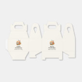 花と葉が咲く秋のカボチャ誕生日 フェイバーボックス (折り畳みなし)