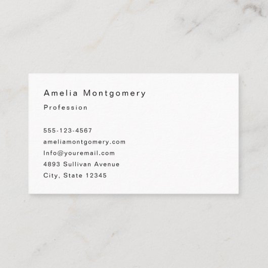 花と葉が咲く秋のカボチャ 名刺 (裏面)