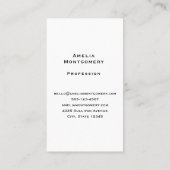 花と葉が咲く秋のカボチャ 名刺 (裏面)