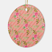 花と葉のセラミック オーナメント (左)