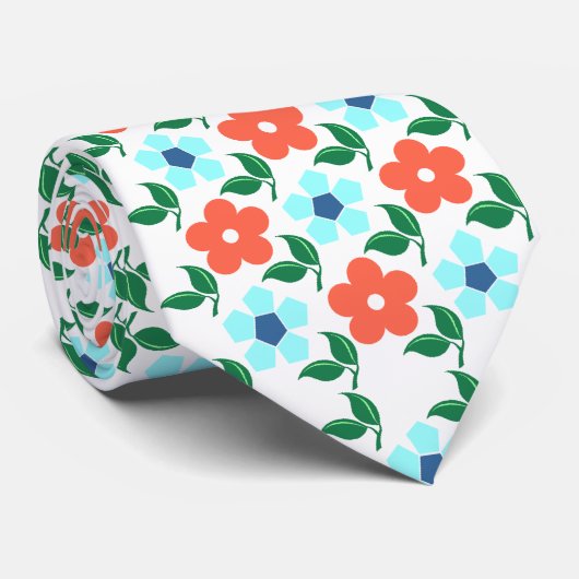 花と葉のネクタイ ネクタイ (ロール)