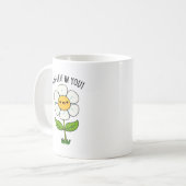 花と葉のパンおもしろいに咲く コーヒーマグカップ (正面左)