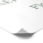 花と葉の彩り リハーサルディナー ウェルカムサイン ポスター (角)