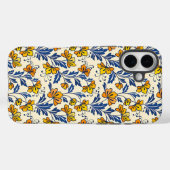 花と葉の繊細なシームレスパターン Case-Mate iPhoneケース (裏面 (横))