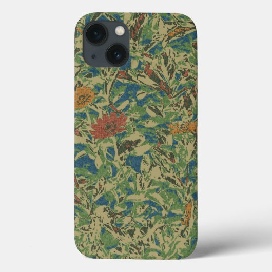 花と葉カモフラージパターン Case-Mate iPhoneケース (裏面)