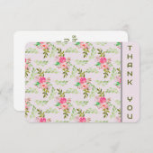 花と葉サンキューカード サンキューカード (正面/裏面)