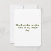 花と葉サンキューカード サンキューカード (裏面)