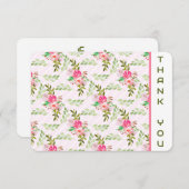 花と葉サンキューカード サンキューカード (正面/裏面)