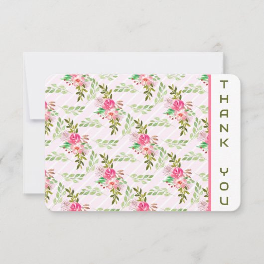 花と葉サンキューカード サンキューカード (正面)