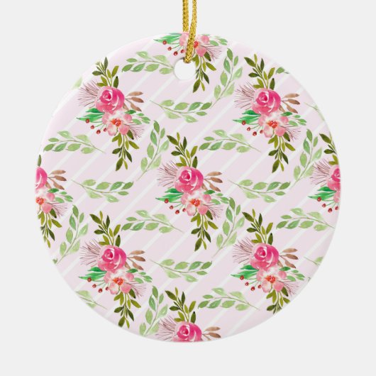 花と葉セラミックオーナメント セラミックオーナメント (正面)