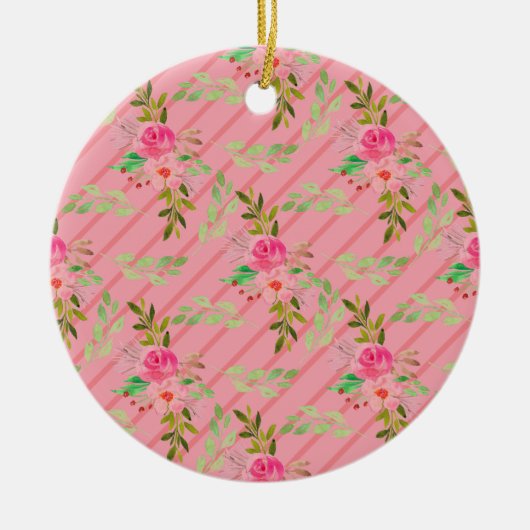 花と葉セラミックオーナメント セラミックオーナメント (正面)