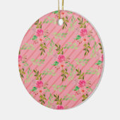 花と葉セラミックオーナメント セラミックオーナメント (左)