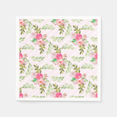 花と葉紙ナプキン スタンダードカクテルナプキン (正面)