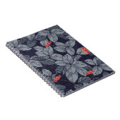 花と葉花模様，熱帯，バストル ノートブック (右側)