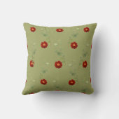 花と葉花 クッション (裏面)