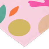 花と葉02ピンクフローラ テーブルクロス (アングル)