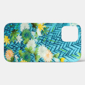 花と葉、日本のデザイン Case-Mate iPhoneケース (裏面 (横))