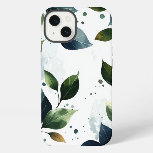 花と葉 iPhoneケース (裏面)