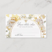 花と蜂のデート夜のアイデア。デートジャーのアイデア エンクロージャーカード (正面)