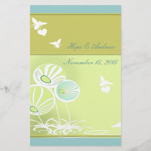 花と蜂のメニュー (裏面)