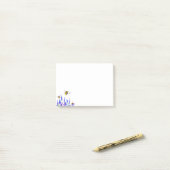 花と蜂の付箋春 ポストイット (デスク上)