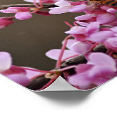 花と蜂の聖句ポスタープリント ポスター (角)