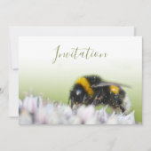 花と蜂の魅力的な招待状 招待状 (正面)
