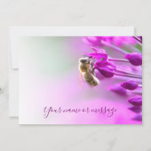 花と蜂の魅惑サンキューカード サンキューカード (裏面)