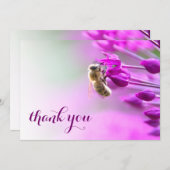 花と蜂の魅惑サンキューカード サンキューカード (正面/裏面)