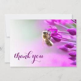 花と蜂の魅惑サンキューカード サンキューカード