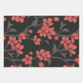 花と蜂をテーマにした包装紙シート ラッピングペーパーシート (正面3)