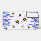 花と蜂サムスンギャラクシーケース SAMSUNG GALAXYケース (裏面横)