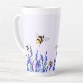 花と蜂ラテマグカップ春喜び カフェラテマグ (左アングル)