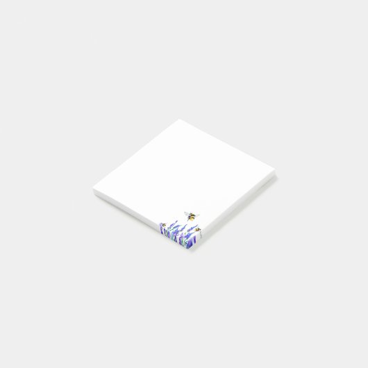 花と蜂 ポストイット (アングル)