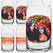 花と蝋燭の付いたバラルタカトリナス1718 ガラス缶