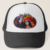 花と蝋燭の付いたバラルタカトリナス1718 キャップ (正面)