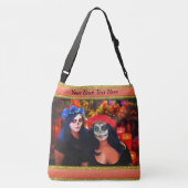 花と蝋燭の付いたバラルタカトリナス1718 クロスボディバッグ (裏面)