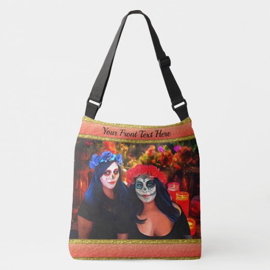 花と蝋燭の付いたバラルタカトリナス1718 クロスボディバッグ (正面)