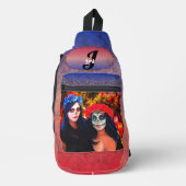 花と蝋燭の付いたバラルタカトリナス1718 スリングバッグ (正面)