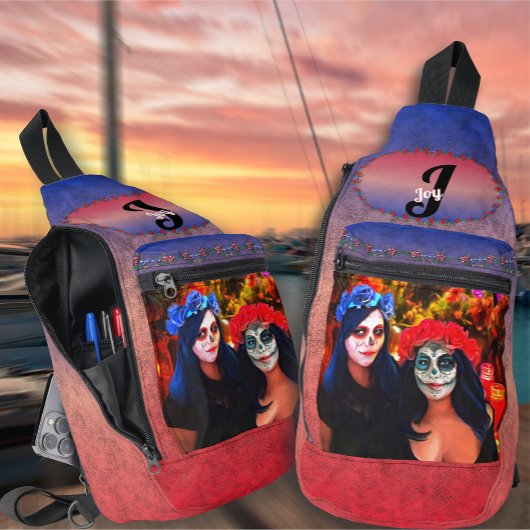 花と蝋燭の付いたバラルタカトリナス1718 スリングバッグ