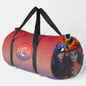 花と蝋燭の付いたバラルタカトリナス1718 ダッフルバッグ (右コーナー)