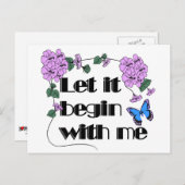 花と蝶から始めてみよう ポストカード (正面/裏面)