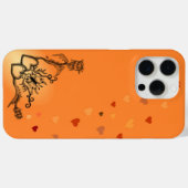 花と蝶とハート Case-Mate iPhoneケース (裏面 (横))